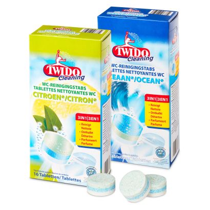 Tablettes nettoyantes pour WC, 16 pcs