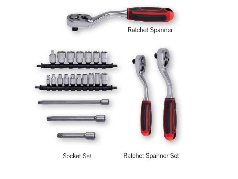 POWERFIX(R) Assorted Socket & Ratchet Set