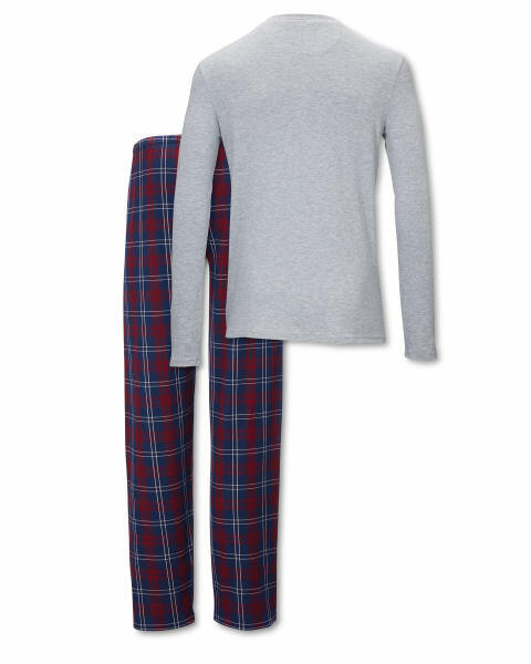Avenue Men's Grey/Blue Pyjamas