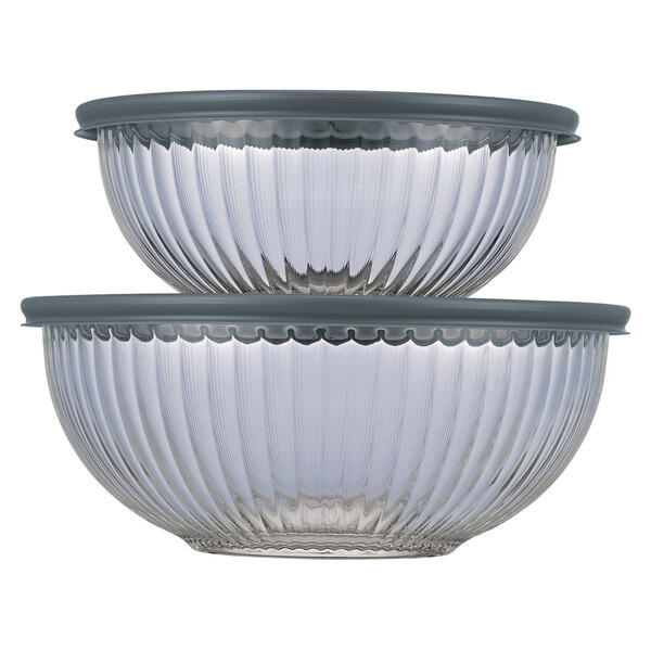 Crofton Gray Bowl Set with Lids