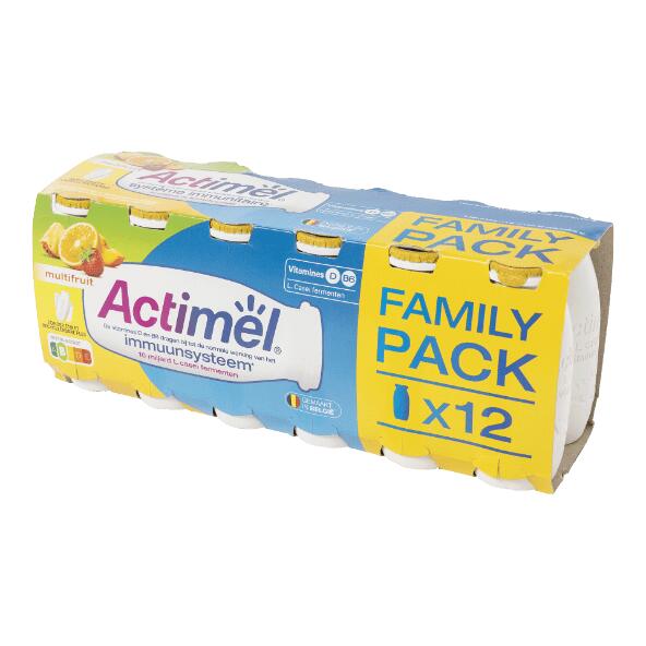 DANONE(R) 				Actimel multifruit, 12 pcs