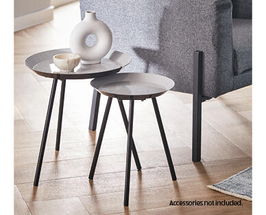 Metal Nesting Side Table Set