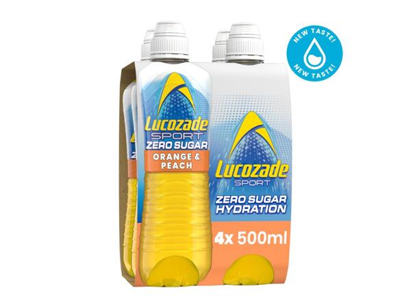 Lucozade Sport Zero Orange & Peach