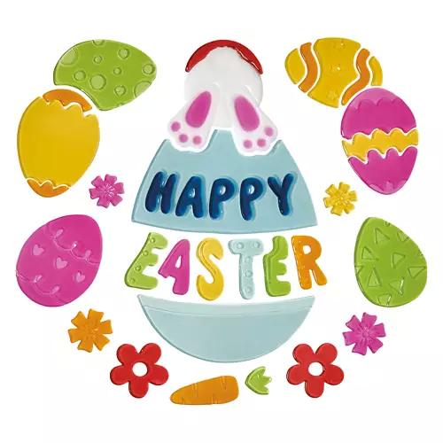 Easter Gel Clings - Happy Easter Eggs
