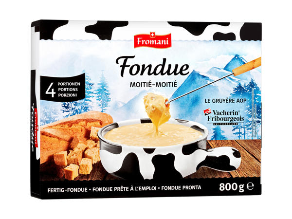 Fondue toute prête moitié-moitié