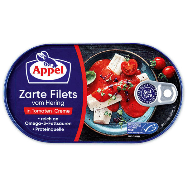 Zarte Filets vom Hering