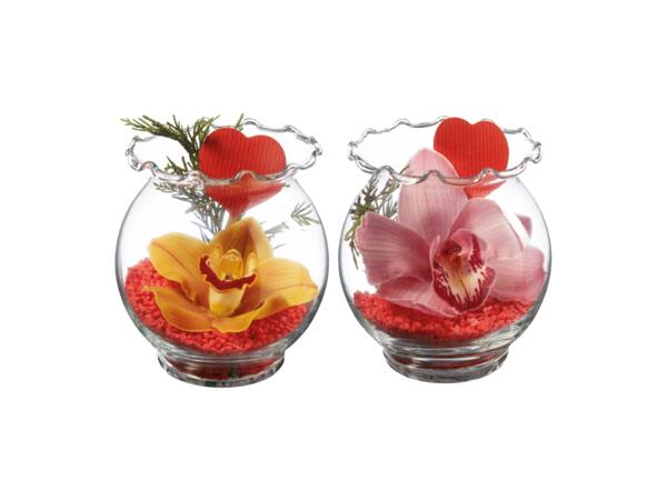 Orkidé i glas
