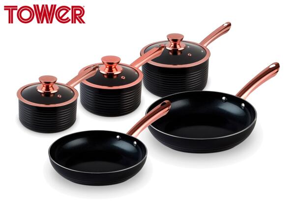 Tower Non-Stick Saucepan 5 Piece Set