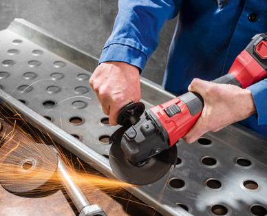 WORKZONE TITANIUM+ Premium Akku-Winkelschleifer, brushless