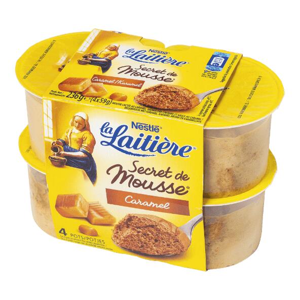 LA LAITIÈRE(R) 				Secret de mousse, 4 st.