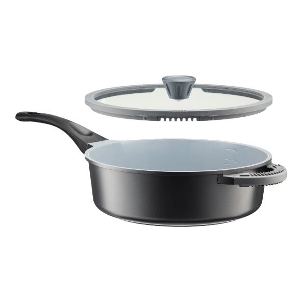 CROFTON(R) Gussaluminiumpfanne mit Deckel, 28 cm