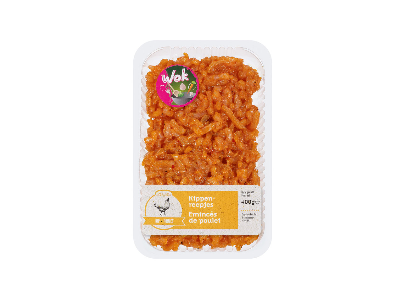Lanières marinées pour wok