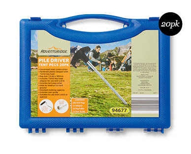 Premium Tent Pegs 20pk