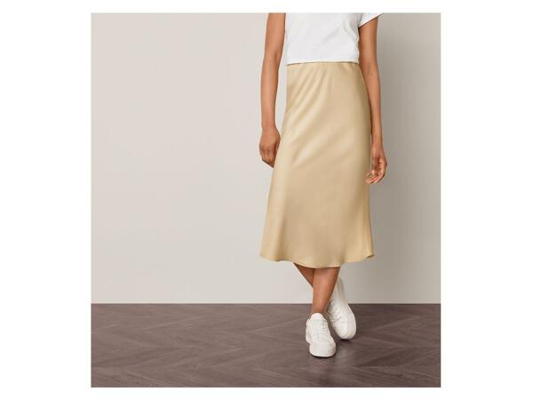 Ladies' Satin Midi Skirt