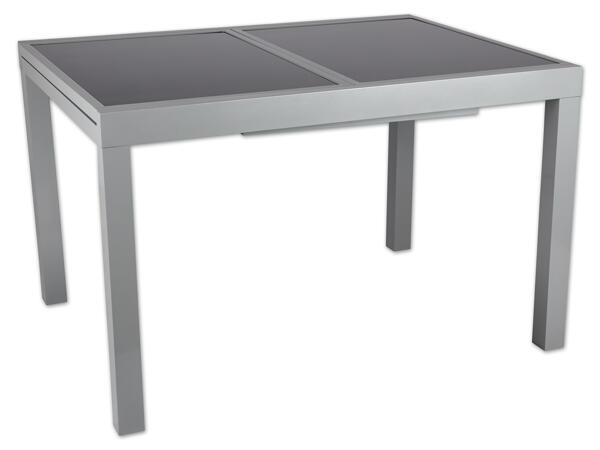 Ausziehbarer Alu-Gartentisch
