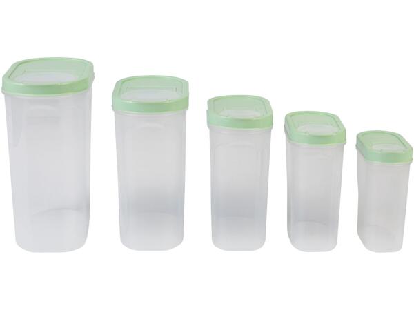 Food Storage Containers, 5 Pieces