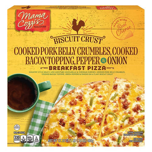 Biscuit Crust Pork Belly, Bacon, Peppers & Onion Pizza, 17.15 oz