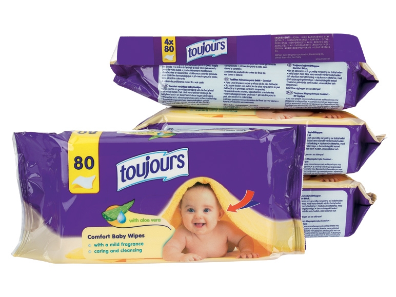 320 lingettes pour bébé avec lotion