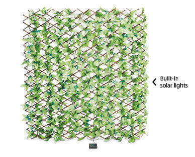Artificial Trellis with Solar LED Lights