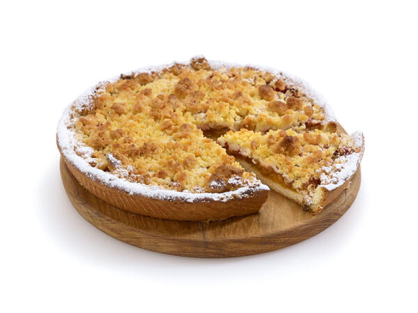 Tarte crumble à la rhubarbe