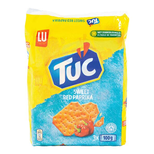 TUC(R) 				Crackers au paprika, pack de 3