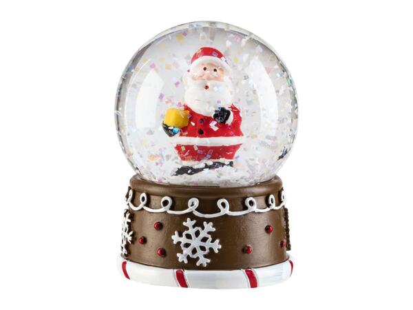 Livarno Home Mini Snow Globe With Santa Claus