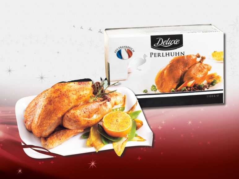 Pintade de France, élevée au sol