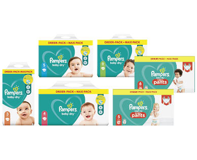PAMPERS(R) 
 PANNOLINI/MUTANDINE BABY DRY, CONFEZIONE MAXI