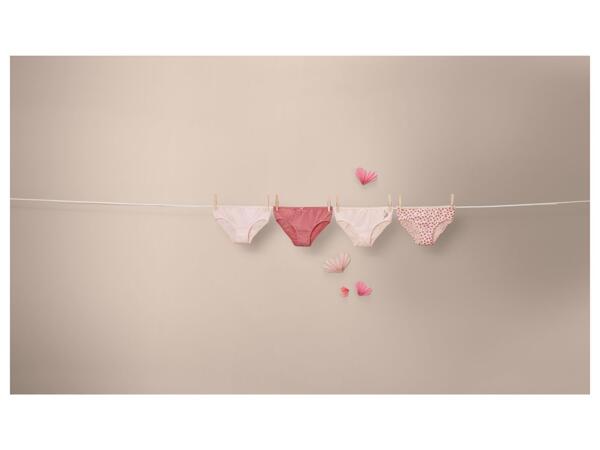 Girls' briefs, 4 pieces