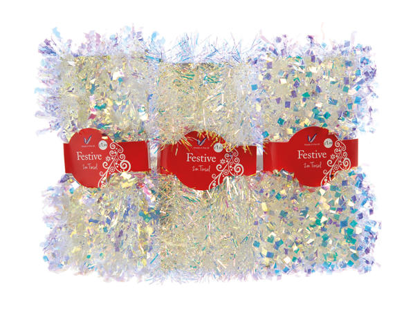 2m Iridescent Tinsel