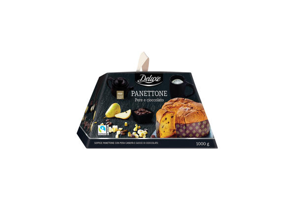 Panettone with Pears and chocolate