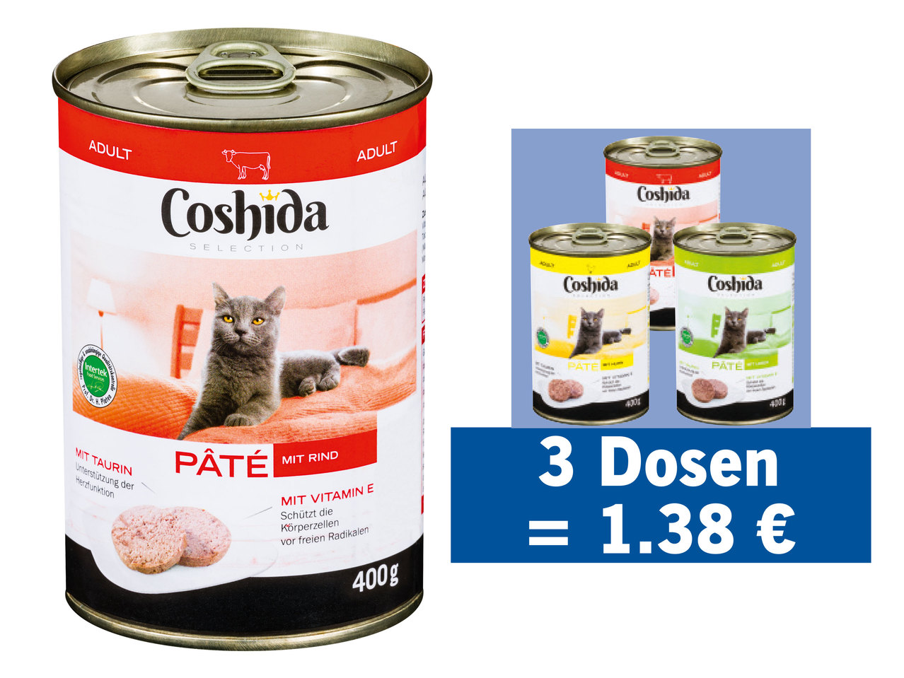 COSHIDA Katzenvollnahrung Premium