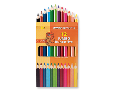 Crayons de couleur jumbo LEON
