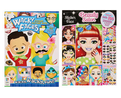 Wacky Faces Sticker Books