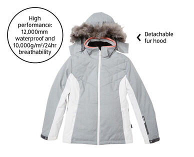 Women's Ski Jacket - Grey and White