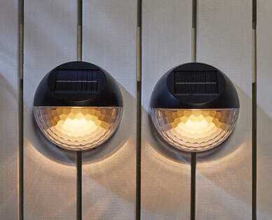 Solar Gutter Light 2pk or Fence Light 2pk