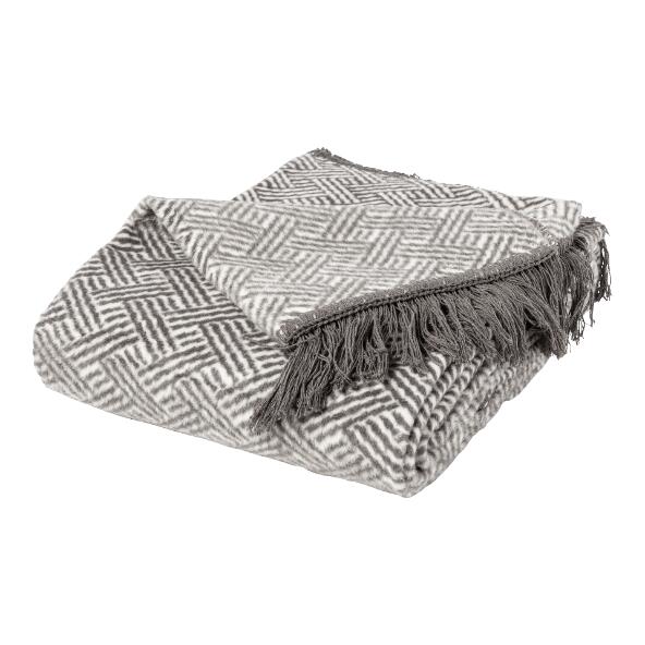 HOME CREATION(R) Plaid à franges