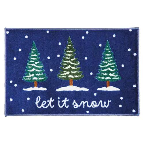 20'' x 30" Holiday Accent Rug - Let it Snow