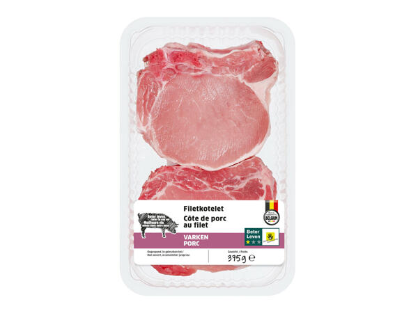 Côtes de porc au filet