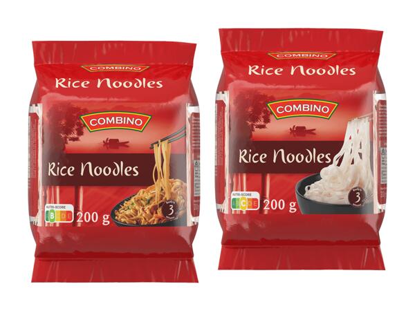 Nouilles de riz plates