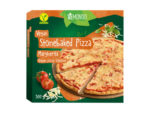 Pizza végane cuite au four à pierre