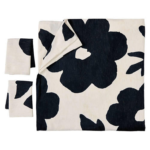 3 Piece King Size Duvet Cover Set - Floral
