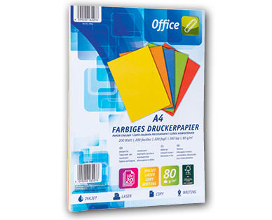 Pack mélangé de papier coloré OFFICE