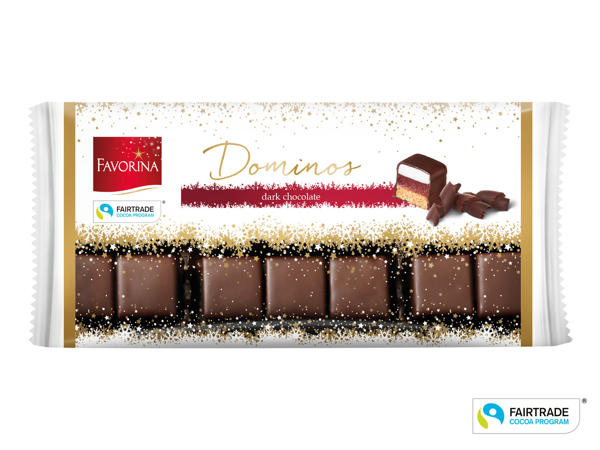 Dominokakor mörk choklad