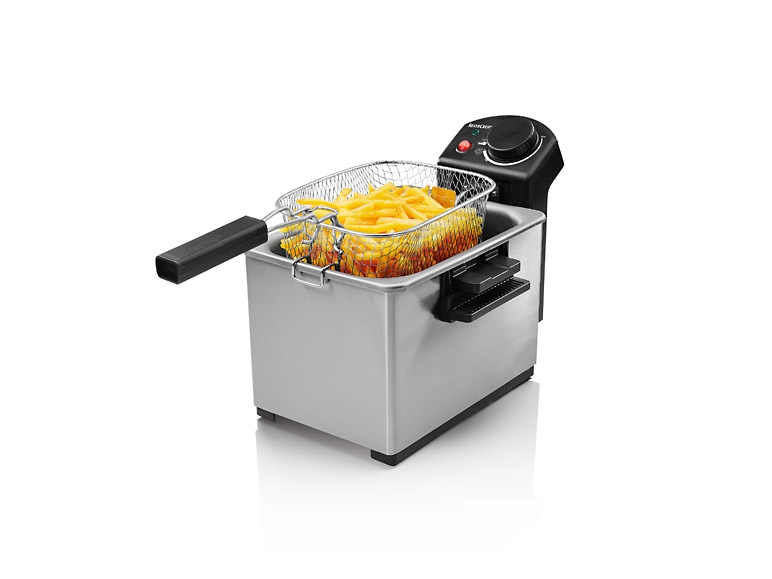 Friteuse met koude zone
