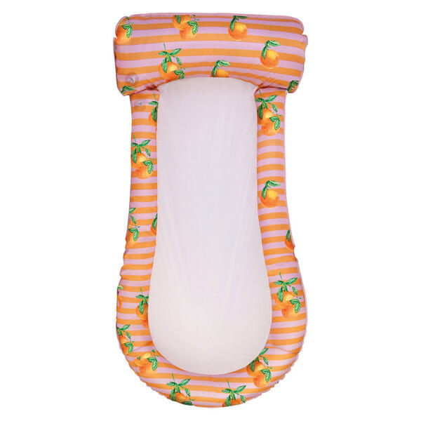 Crane Orange Print Pool Lounger