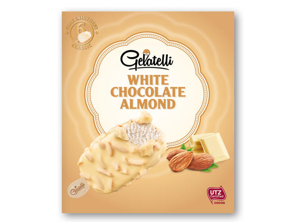 GELATELLI Ispinde hvid choko-mandel