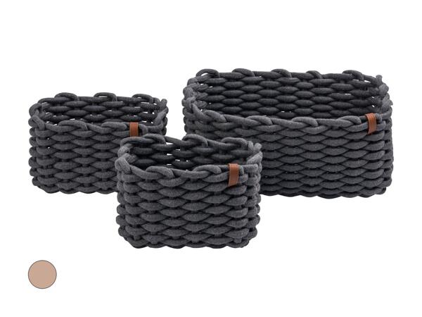 Corbeilles de rangement, set de 3