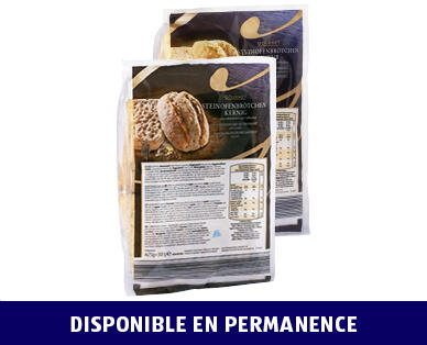 GOURMET 
 PETITS PAINS PRÉCUITS DANS UN FOUR EN PIERRE