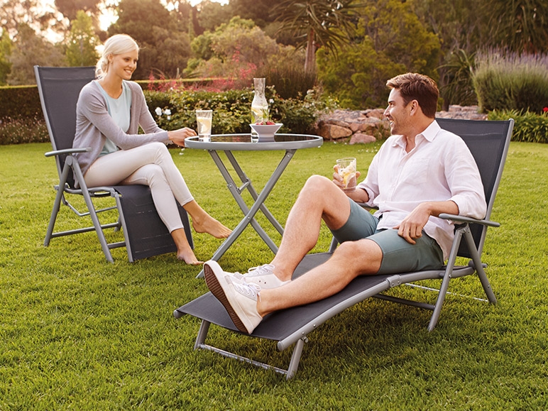 FLORABEST Aluminium Sunlounger